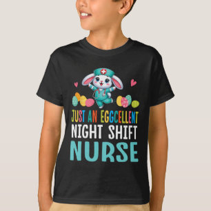 Bunny Dance Paaseieren op slechts een uitstekende T-shirt