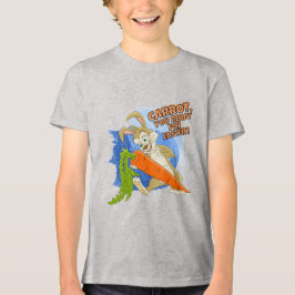 Bunny Dancing Met Wortel - Klaar Voor Pasen Tri-Blend Shirt