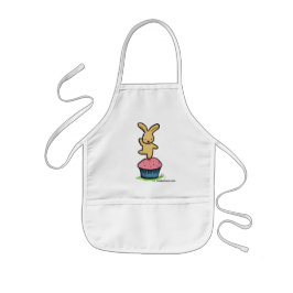 Bunny Dancing on a Cupcake Kinder Schort