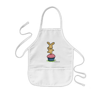 Bunny Dancing on a Cupcake Kinder Schort
