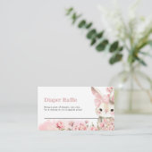 Bunny Diaper Raffle Enclosure Kaart (Staand voorkant)
