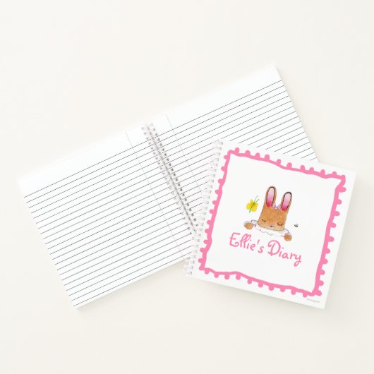 Bunny Diary Notitieboek 8,5 x 8,5 inch (Binnen)