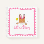 Bunny Diary Notitieboek 8,5 x 8,5 inch (Voorkant)