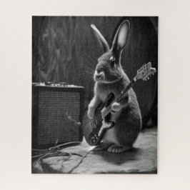 Bunny die een gitaar speelt legpuzzel