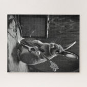 Bunny die een gitaar speelt legpuzzel (Horizontaal)