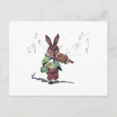 Bunny die het Violin speelt Briefkaart (Voorkant)