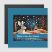 Bunny die je een vrolijk kerstfeest wenst! (Voorkant / Achterkant)