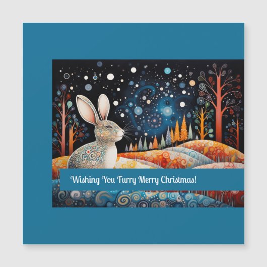 Bunny die je een vrolijk kerstfeest wenst! (Voorkant)