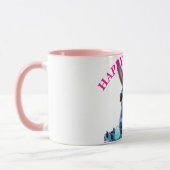 Bunny DJ Easter Egg Platenspeler Pink Mok (Links)