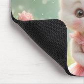 Bunny draagt een roze jurk muismat (Hoek)