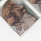 Bunny Drawing Rabbit Animal Art Fleece Deken (Hoek)