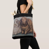 Bunny Drawing Rabbit Animal Art Tote Bag (Dichtbij)