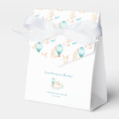 Bunny Dreams blauw baby shower Bedankdoosjes (Voorkant Zijde)