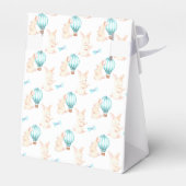 Bunny Dreams blauw baby shower Bedankdoosjes (Achterkant)