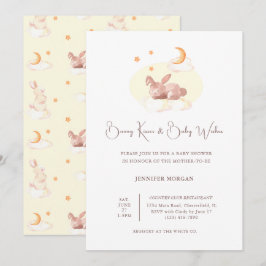 Bunny Dreams Neutraal Baby shower Kaart