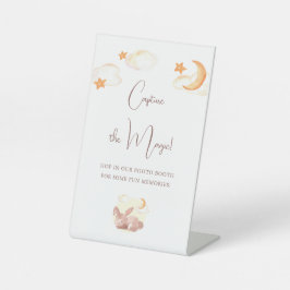 Bunny Dreams Neutraal Baby shower Reclamebord Met Voetstuk