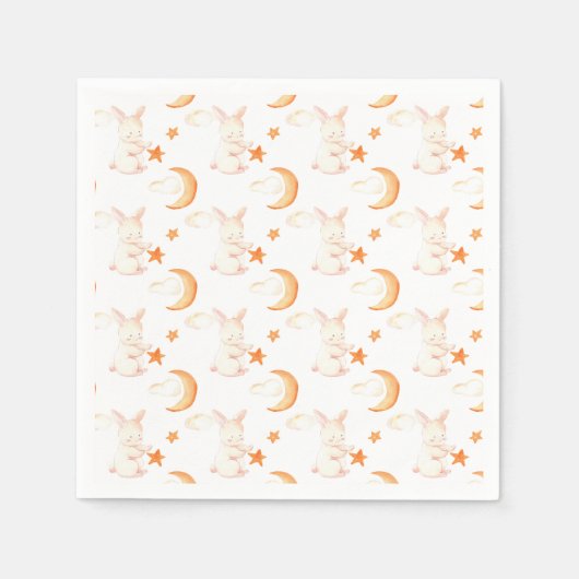 Bunny Dreams Neutraal Baby shower Servet (Voorkant)