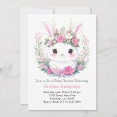 Bunny Dreams onthuld meisje Baby shower Kaart (Voorkant)