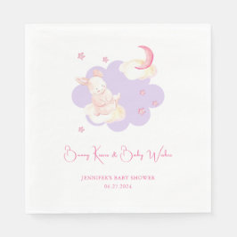 Bunny Dreams Paarse Baby shower Servet
