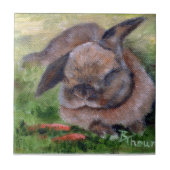 Bunny Dreams Tile Tegeltje (Voorkant)