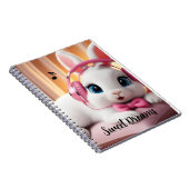 Bunny Droomer Notitieboek – Cute Pastel Journaal v (Rechterzijde)