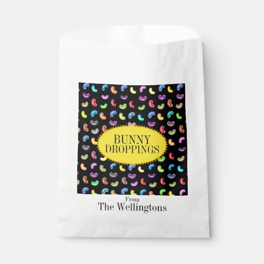 Bunny Droppings Jelly Beans Favor Tassen Bedankzakje (Voorkant)