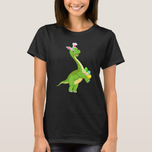 Bunny Ear Dinosaur Easter Egg Hunting Dinosaur Eas T-shirt