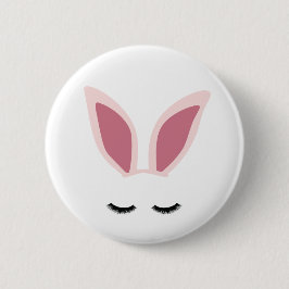 Bunny Ear Lashes Pin Ronde Button 5,7 Cm