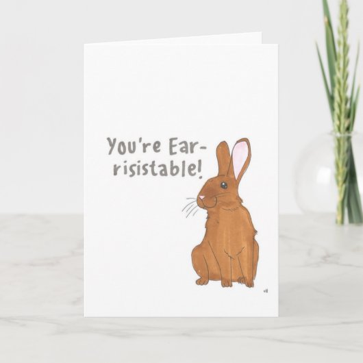 Bunny Ear-resistable Kaart (Voorkant)