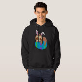Bunny Ear Sloth Hoodie (Voorkant volledig)