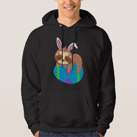 Bunny Ear Sloth Hoodie (Voorkant)