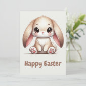 Bunny Eared Wonder Feestdagenkaart (Staand voorkant)