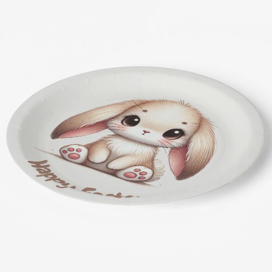 Bunny Eared Wonder Papieren Bordje (Gekanteld)
