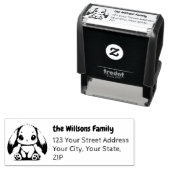 Bunny Eared Wonder Retouradres Zelfinktende Stempel (In situ)