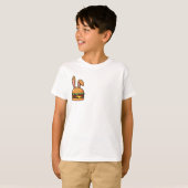 Bunny Ears Burger Pasen Kinderen T-shirt (Voorkant volledig)