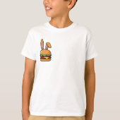 Bunny Ears Burger Pasen Kinderen T-shirt (Voorkant)