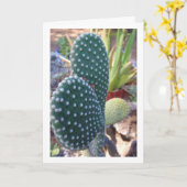 Bunny Ears Cactus Plant Kaart (Gele Bloem)