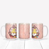 Bunny Ears Easter Gnome Tweekleurige Koffiemok