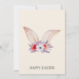 Bunny Ears Easter Party Invitation Kaart