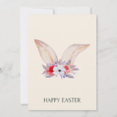 Bunny Ears Easter Party Invitation Kaart (Achterkant)