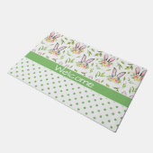 Bunny Ears & Eggs Deurmat (Schuin)