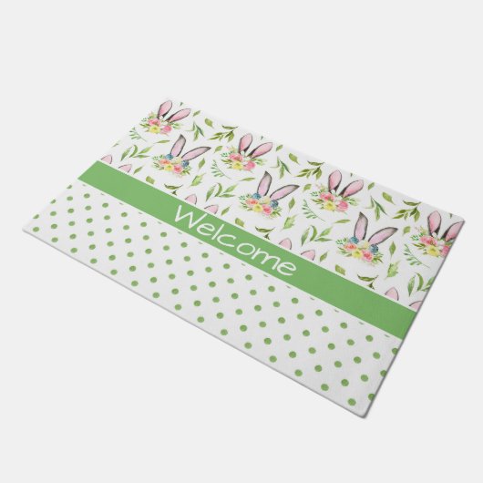 Bunny Ears & Eggs Deurmat (Schuin)