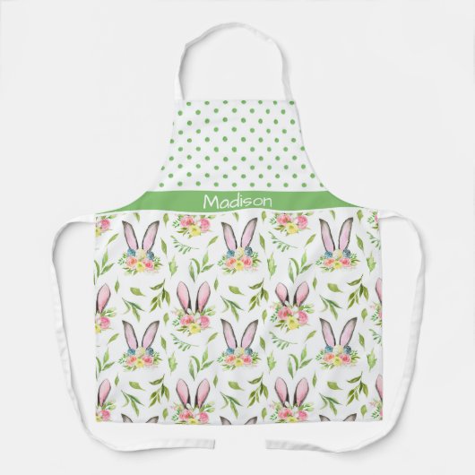 Bunny Ears & Eggs Schort (Voorkant)