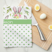 Bunny Ears & Eggs Theedoek (Quarter Fold)