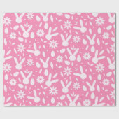 Bunny Ears en Daisies Cadeaupapier (Vlak)