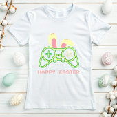 Bunny Ears Game Controller T-shirt; Gamer Easter T-shirt