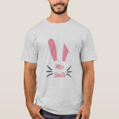 Bunny Ears gepersonaliseerd T-shirt (Voorkant)