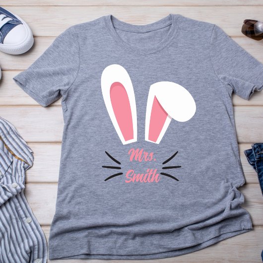 Bunny Ears gepersonaliseerd T-shirt