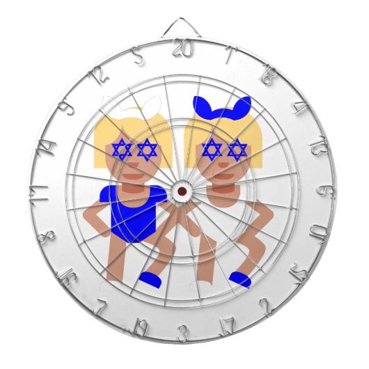 bunny ears hanukkah dartbord (Voorkant)