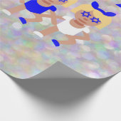 bunny ears hanukkah emoji cadeaupapier (Hoek)